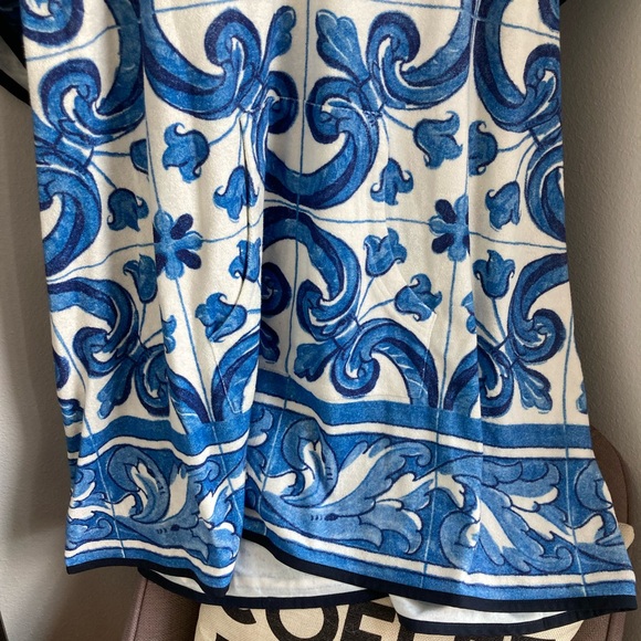 NWT Tuckernuck Majolica Terrycloth Cover Up M/L - Picture 4 of 13